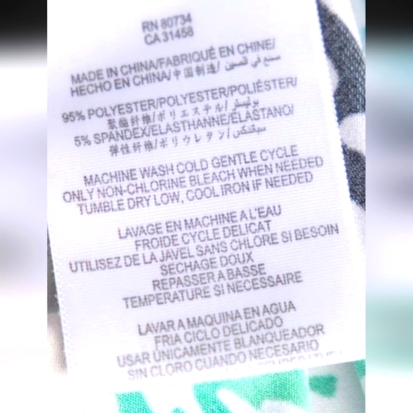 EUC BCBG MaxAzria Short Sleeve Mini Dress Size M Multicolor - Picture 6 of 6